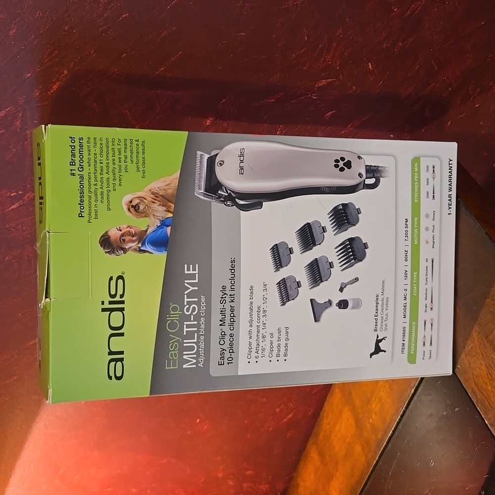 Andis Easy Clip Multi-Style Adjustable Blade Clipper 10 Piece Kit - See Video - Picture 6 of 9